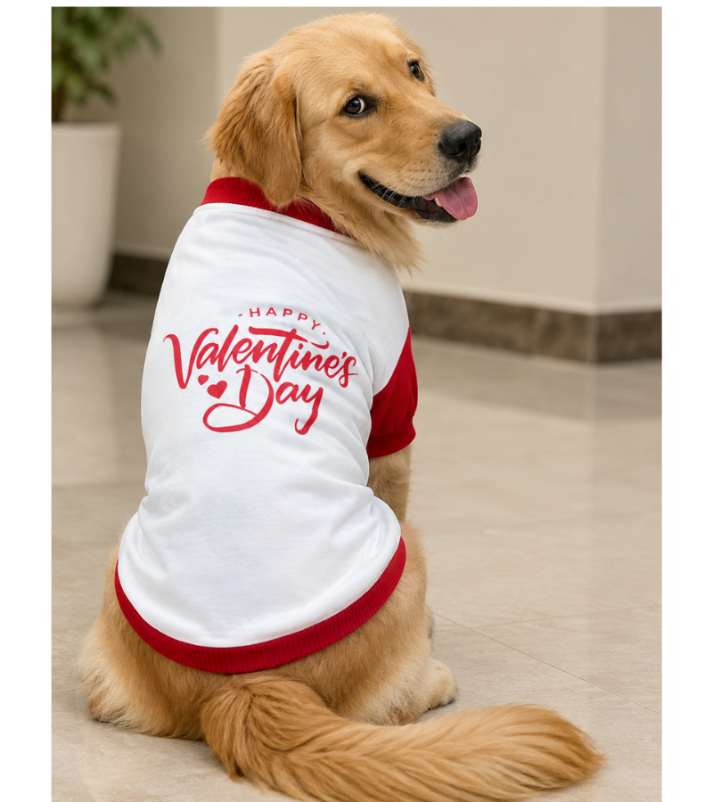 dog t-shirt valentine day